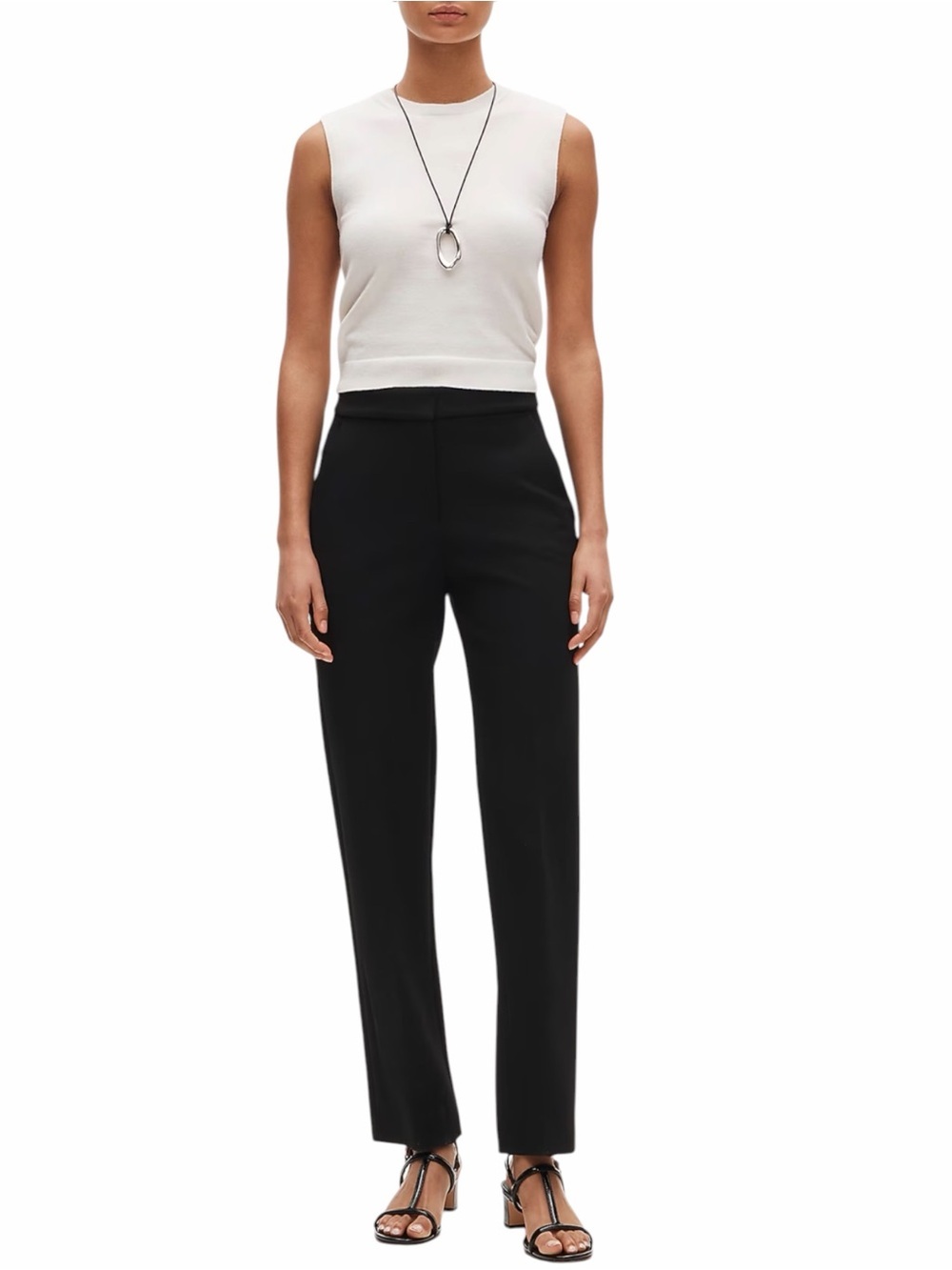 J.Crew Kate Black Four-Season Stretch Straight Leg Career Pants Women's 2